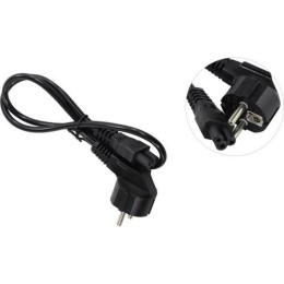 Кабель питания ноутбуков ExeGate Power PC5-0.75P-Schuko- C5/3x0.5Cu Евровилка Schuko- C5, VDE-250V-3*0.5mm2, медь, черный, 6A, 0.75м EP280678RUS