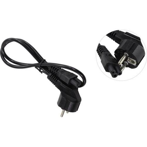 Кабель питания ноутбуков ExeGate Power PC5-0.75P-Schuko- C5/3x0.5Cu Евровилка Schuko- C5, VDE-250V-3*0.5mm2, медь, черный, 6A, 0.75м EP280678RUS