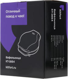 Вафельница KitFort КТ-1664, черный