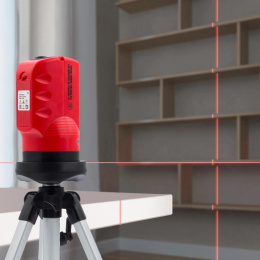 Уровень лазер. Matrix 35023 2кл.лаз. цв.луч. красный 2луч.