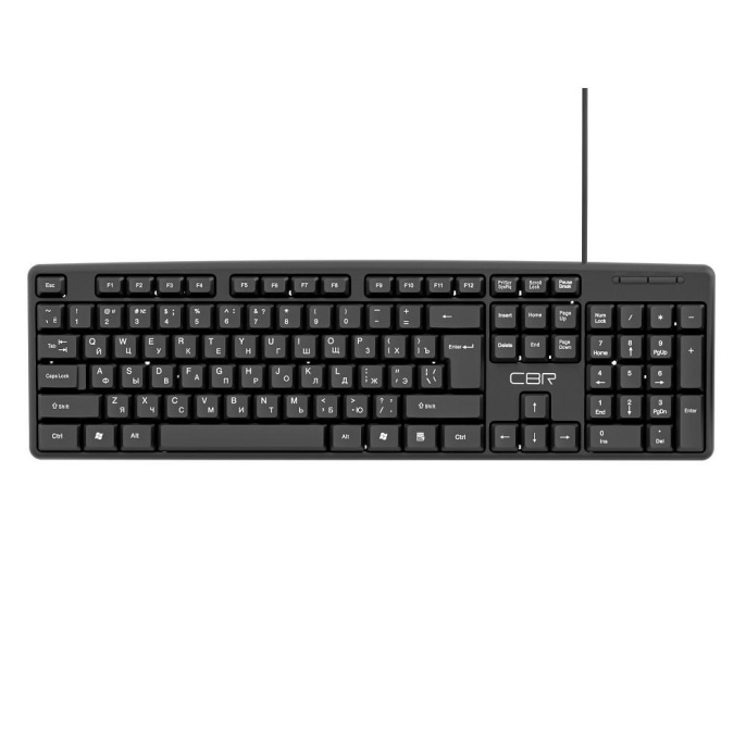 CBR KB 100 USB, Клавиатура 104 кл., офисн., 1,5 м