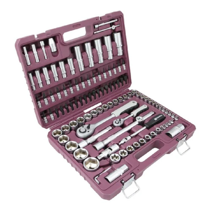 Универсальный набор инструмента THORVIK TS108 1/4 1/2DR 108 предметов 054012