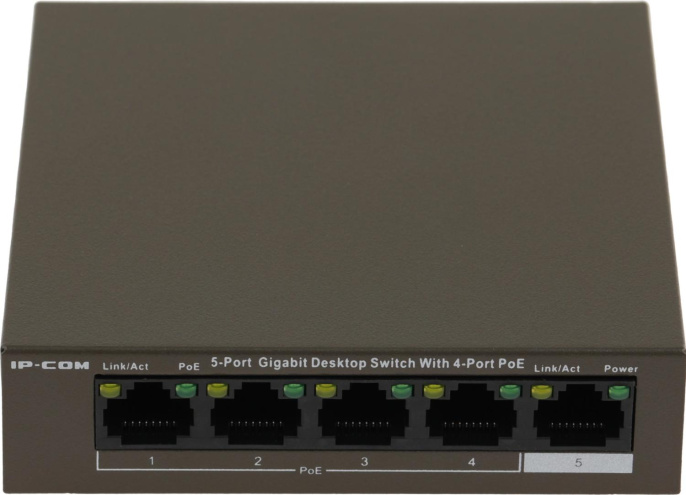 Коммутатор IP-COM G1105P-4-63W, неуправляемый