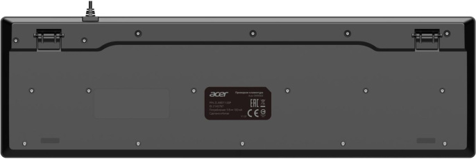 Клавиатура Acer OKW503 черный USB Multimedia (ZL.KBD11.00P) кабель 1.8м