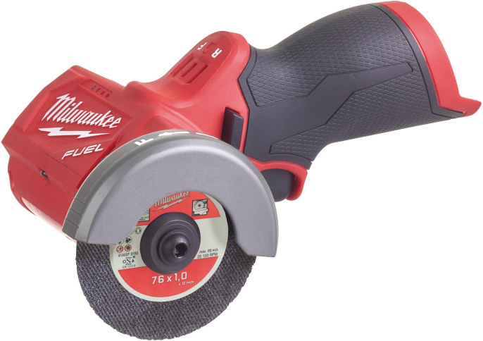 Отрезная машина Milwaukee M12 FCOT-0 FUEL 4933464618 монтажная, питание: аккумулятор 12 В, диаметр диска: 76 мм, 20000 об/мин, без аккумулятора в комплекте