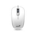 Genius Мышь DX-110 White { оптическая, 1000 dpi, 3 кнопки+колесо прокрутки, провод 1,5 м, USB } [31010009401/31010116102]