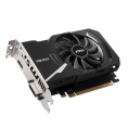 Видеокарта/ VGA MSI NVIDIA GeForce GT 1030 AERO ITX 4GD4 OC 4GB, DDR4/64-bit, PCIe 3.0, 1xHDMI 2.0, 1xDVI-D, 2-slot