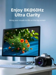 Адаптер CABLETIME CP46G (CT-DHF8K-AG) 8K Micro HDMI/HDMI «папа-мама» - алюминий + корпус из ПВХ