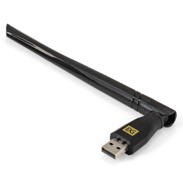 Сетевой комбо-адаптер Wi-Fi 6 + Bluetooth ExeGate EDWA-BT53-AX900 (BT5.3, Dual Band Wi-Fi AX (a/b/g/n/ax), чипсет Realtek8851, 2.4 ГГц до 286 Мбит/с + 5.8 ГГц до 600 Мбит/с, 1x5dBi внешняя антенна, USB 2.0) EX300396RUS