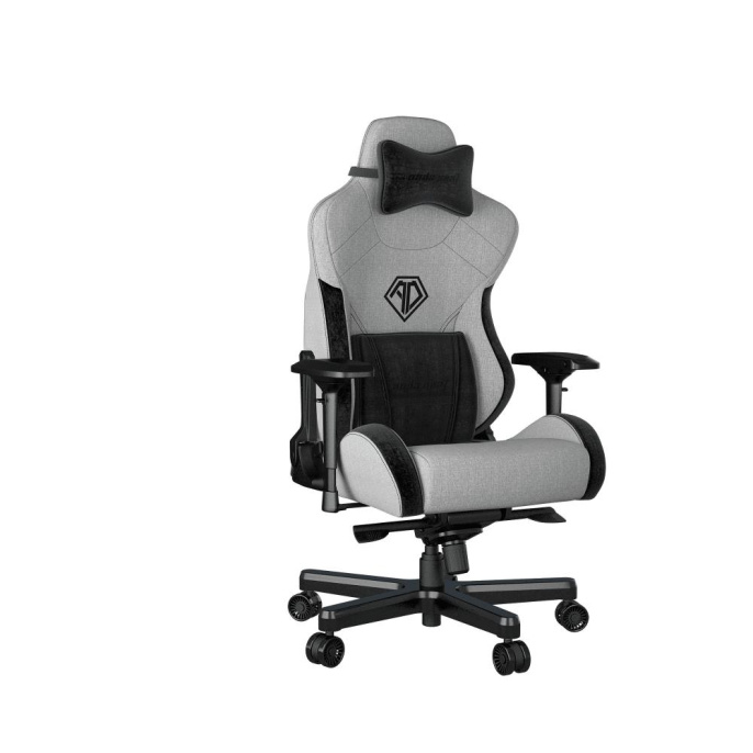 Кресло игровое Anda Seat T-Pro 2, цвет серый/чёрный, размер XL 200 кг , материал ткань модель AD12