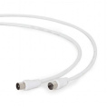 Кабель соединительный антенный PREMIER CCV-515-W-3M, Coax f - Coax m , 75Ом, 3м, белый