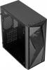 Корпус ATX Aerocool Glider Cosmo-G-BK-v1, Midi-Tower, без БП, черный