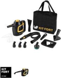 Пароочиститель ручной KitFort КТ-930,  черный/фиолетовый