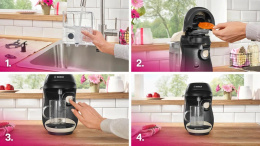 Кофемашина Bosch TAS1007 1400Вт черный/бежевый