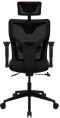 Кресло игровое Aerocool Guardian, экокожа/сетка, до 150кг, мультиблок, регулируемые 2D подлокотники, черный/красный