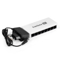 Коммутатор неуправляемый ExeGate EDES-1008C (8-портовый UTP 10/100Mbps, с функцией энергосбережения (Green Ethernet Technology), настольный/настенный) EX298686RUS
