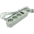 Сетевой фильтр ExeGate SP-3-3G 3 евророзетки с заземлением, 3м, защита от перегрузки, выключатель с подсветкой, серый EX221180RUS