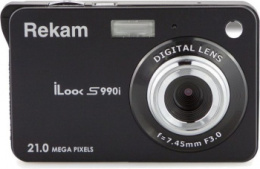 Цифровой компактный фотоаппарат Rekam iLook S990i, черный