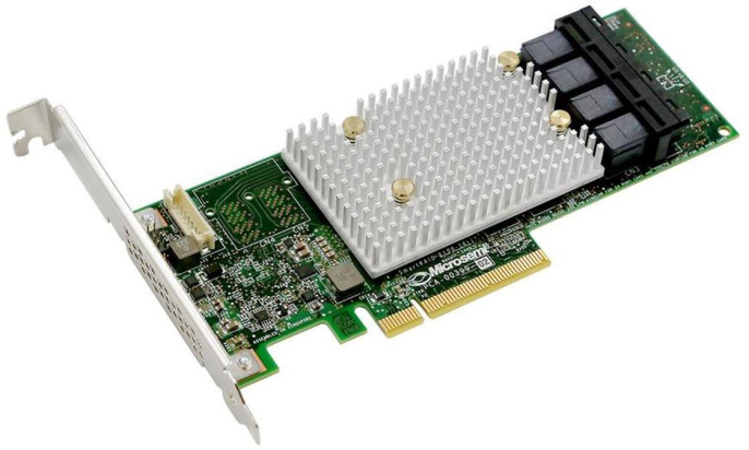 HBA-адаптер Microsemi Adaptec HBA 1100-16i 2293500-R PCI Express 3.0 x8, SAS-3 12 Гб/с, 4хSFF8643 internal