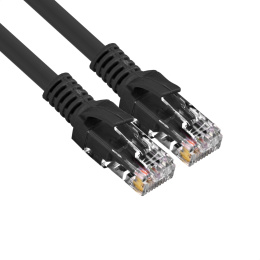 Патч-корд ExeGate UTP-RJ45-RJ45-5e-1M-BK, UTP, cat.5e, 1м, черный EX300505RUS