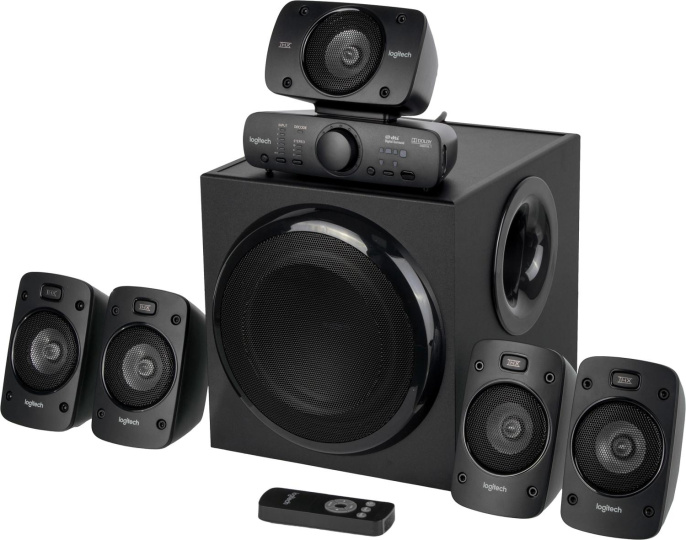 Колонки Logitech Z906, 5.1, черный [980-000469]