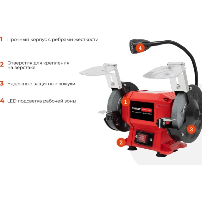Заточной станок Gigant Professional D-125мм GPES-125
