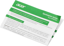 Мышь проводная Acer OMW300, оптическая, USB, 1200dpi, белый [zl.mcecc.01v]