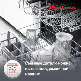 Блендер Moulinex DD67L810, погружной, серебристый/черный