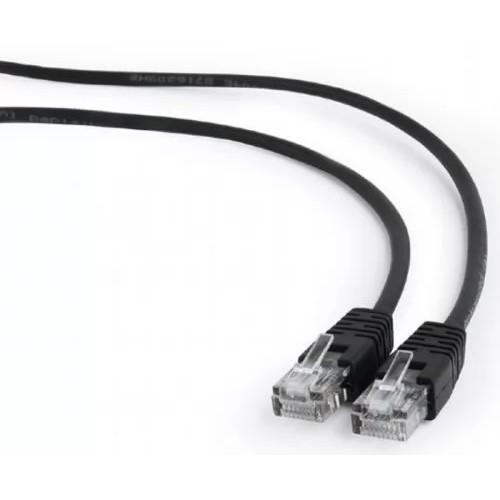 Патч-корд UTP Cablexpert PP12-5M/BK   кат.5e, 5м, литой, многожильный (черный)