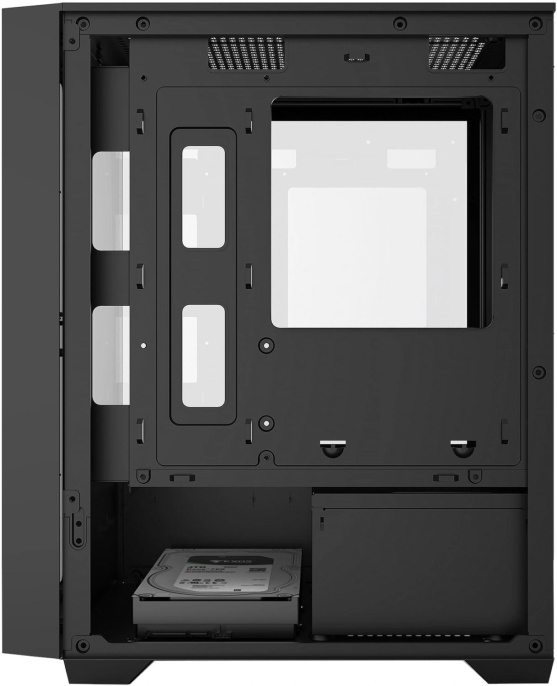 Корпус mATX BLOODY CC-123, Mini-Tower, без БП, черный [cc-123-bk]