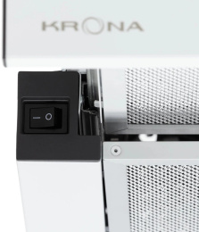 Вытяжка встраиваемая Krona KAMILLA T 500 WHITE белый управление: кнопочное 1 мотор
