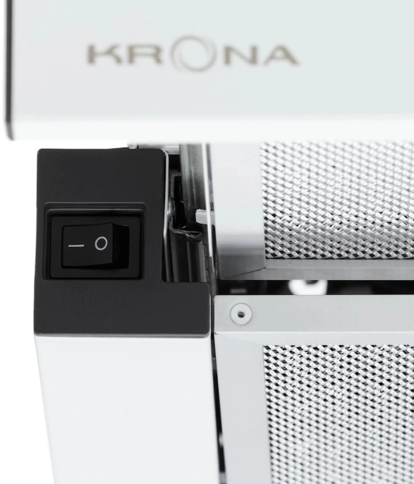 Вытяжка встраиваемая Krona KAMILLA T 500 WHITE белый управление: кнопочное 1 мотор