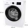 Стиральная машина Gorenje WPNEI72SA1SWIFI/C, с фронтальной загрузкой, 7кг, 1200об/мин, с паром, инверторная