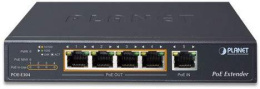 Расширитель PoE PLANET 1-Port 60W Ultra PoE to 4-Port 802.3af/at Gigabit PoE Extender POE-E304