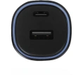 Автомобильное зарядное устройство TTEC SmartCharger Duo PD 48W Vehicle Fast Charger USB-C+USB-A с кабелем USB-C-Lightning. Цвет: черный 2CKP02LS