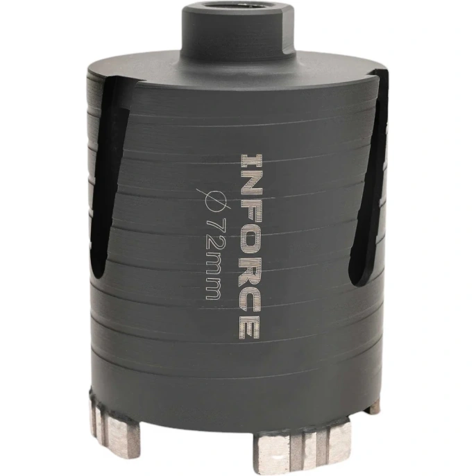 Коронка алмазная по бетону 72 мм Inforce 11-02-072