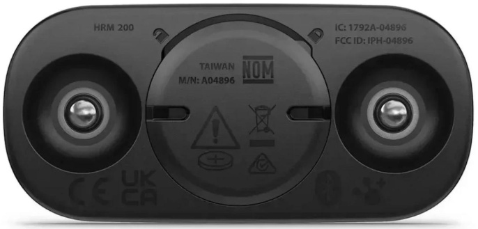Фитнес-трекер Garmin HRM 200 Heart rate sensor корп.:черный рем.:черный 010-13388-01