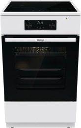 Электрическая плита Gorenje GEIT5C60WPG, стеклокерамика, электрическая, без крышки, белый