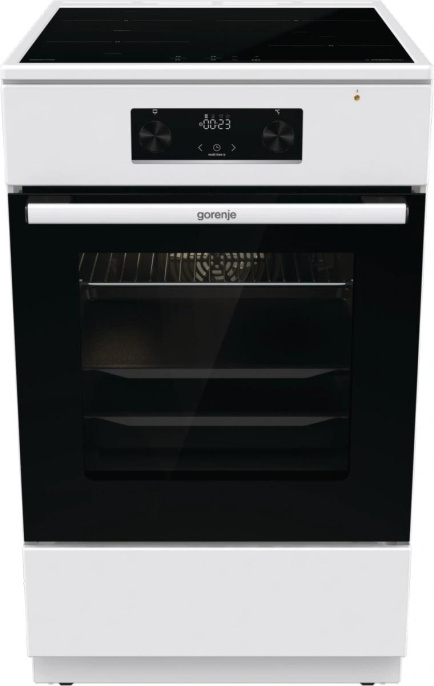 Электрическая плита Gorenje GEIT5C60WPG, стеклокерамика, электрическая, без крышки, белый