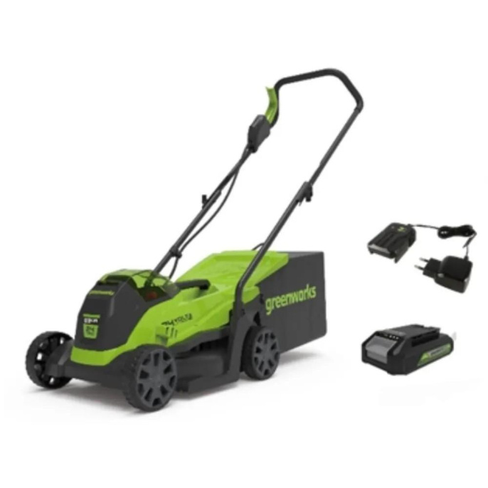 Газонокосилка аккумуляторная роторная Greenworks GD24LM33K2 2516107UA