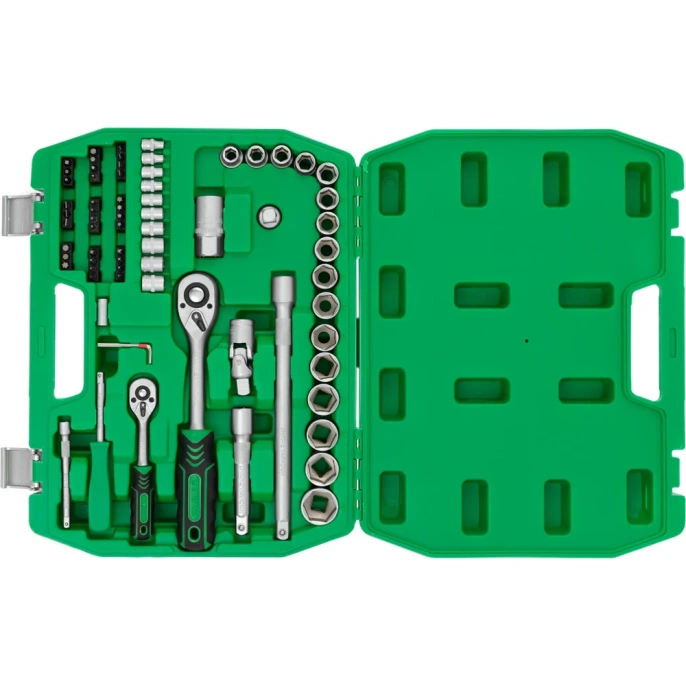 Набор инструментов INTERTOOL 72ед., 1/2" и 1/4", Cr-V ET-6072SP