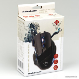 Мышь MOG-21U Nakatomi Gaming mouse - игровая, 7 кнопок ролик прокрутки, USB, черная