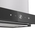 Вытяжка Franke Best TOUCH BK 60, 60см, 750 м3/ч, сенсорное управление, LED освещение, Угольный фильтр Ф-07 приобретается отдельно , цвет: нержавеющая сталь, лицевая планка: черное стекло 315.0702.966