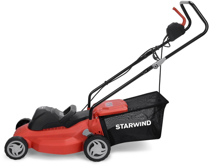 Газонокосилка электрическая StarWind ELM-1500,  37см, несамоходная