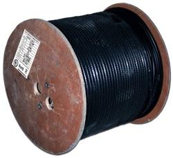 Кабель Кабель TWT коаксиальный RG11U 75 Ом, CCS, оплетка AL 96*0.16мм, PE, внешний, черный, 305 м TWT-RG11-CS96/3-OUT