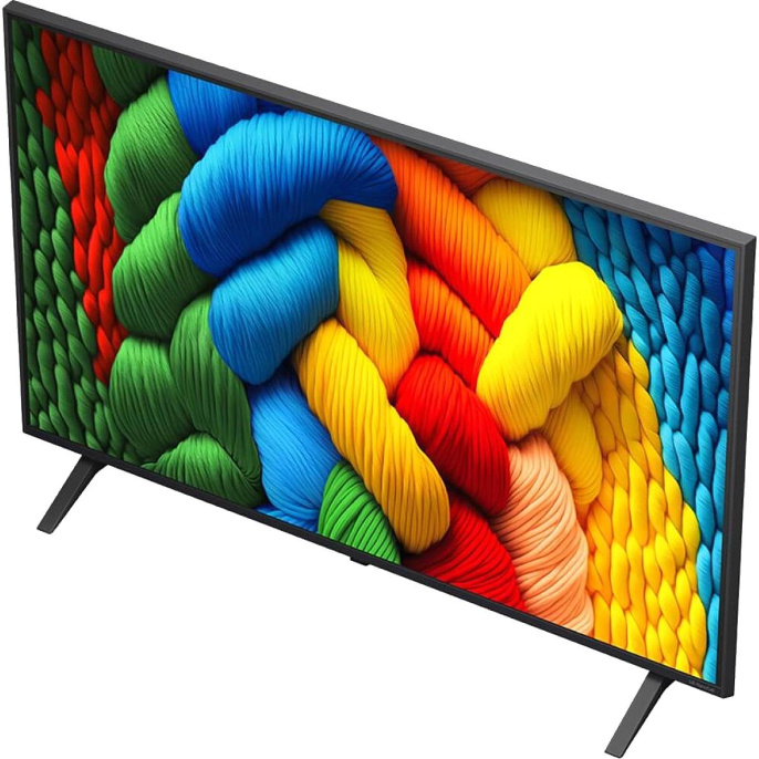 Телевизор ЖК 50'' LG/ 50", Ultra HD, Nano Color, Smart TV, WebOS, Wi-Fi, DVB-T2/C/S2, MR, 60Hz Native, 2.0ch 20W , 2 HDMI, 2 USB, 2 Pole, Ashed Blue, 2025 (50NANO80A6B.ARUG)