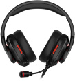 Гарнитура игровая Acer Nitro OHW306, для компьютера, мониторные, проводные, черный / красный [zl.hdsee.00e]