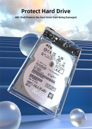 Внешний корпус для диска HDD/SSD Netac WH11 2.5 SATA to USB3.0 External HDD/SSD Case, Slide Transparent Cover, with USB3.0 A to B cable NT07WH11-30B0
