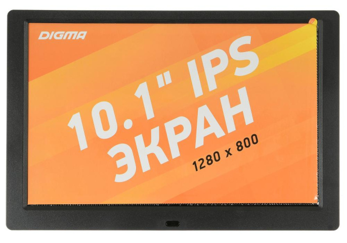 Цифровая фоторамка Digma PF-1043 IPS, 10.1", черный [pf1043bk]