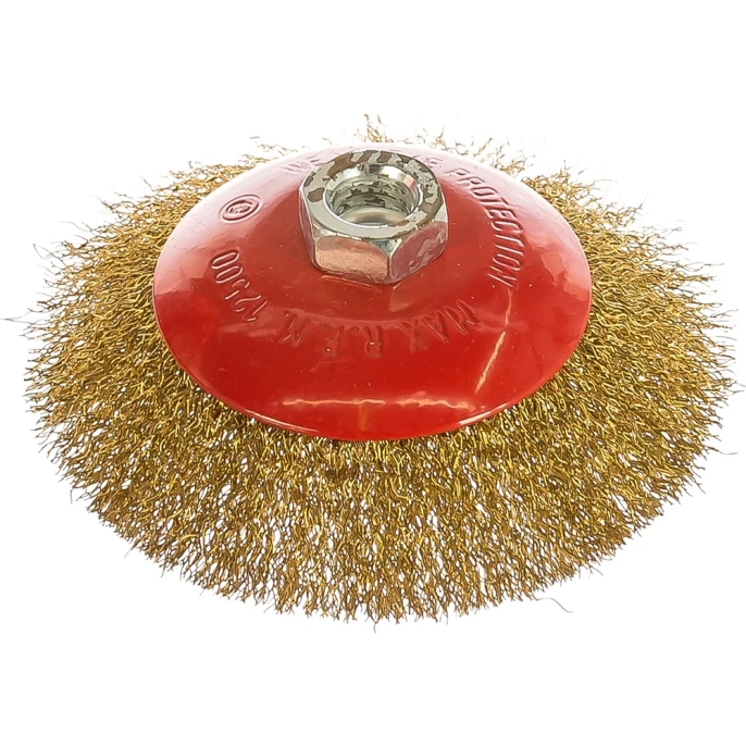 Щетка для УШМ 115 мм; М14; витая проволока MATRIX 74612